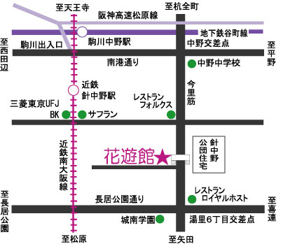 タマトメ花遊館MAP